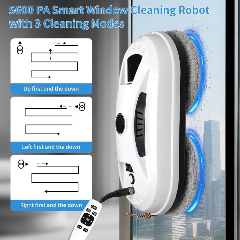 Robot Vacuum Cleaner Window Cleaning Robot Window Electric Glass Limpiacristales Remote Control for Home