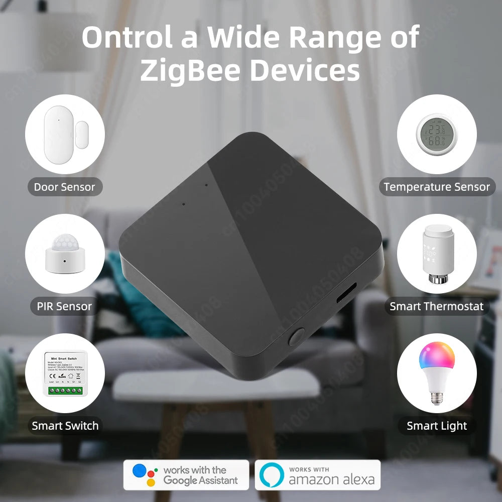Tuya Bluetooth Zigbee 3.0 Smart Gateway Hub Smart Life Home Bridge Wireless Multi Mode Gateway Mesh Work with Alexa Google Home