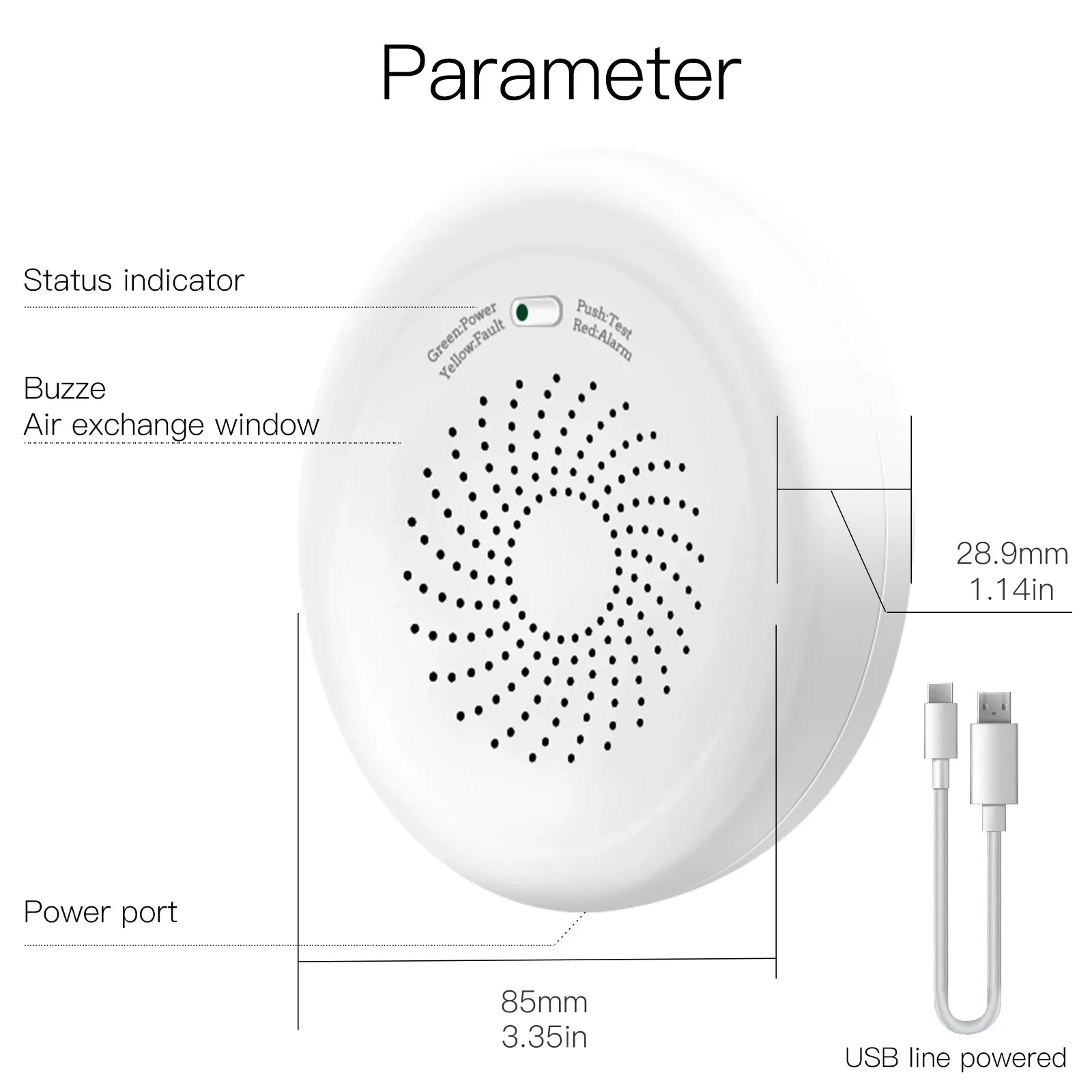 Smart Zigbee Gas Leakage Detector Combustible Sensor Tuya Smart Home Security Alarm System Smart Life Tuya App Remote Control