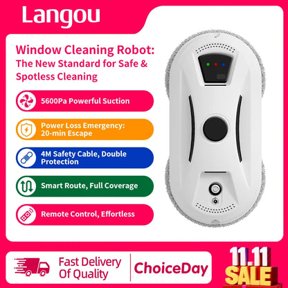 Robot Vacuum Cleaner Window Cleaning Robot Window Electric Glass Limpiacristales Remote Control for Home