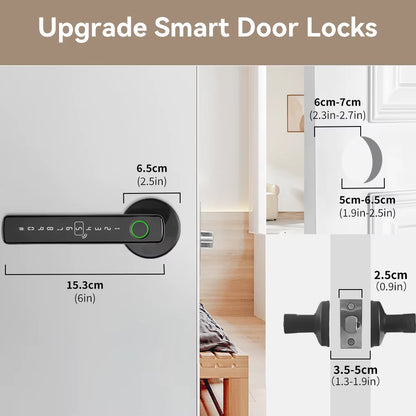 Tuya Smart Bluetooth Fingerprint Recognition Door Lock Smart Life Control Home Automation Smart Door Lock System
