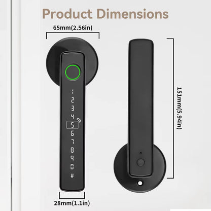Tuya Smart Bluetooth Fingerprint Recognition Door Lock Smart Life Control Home Automation Smart Door Lock System