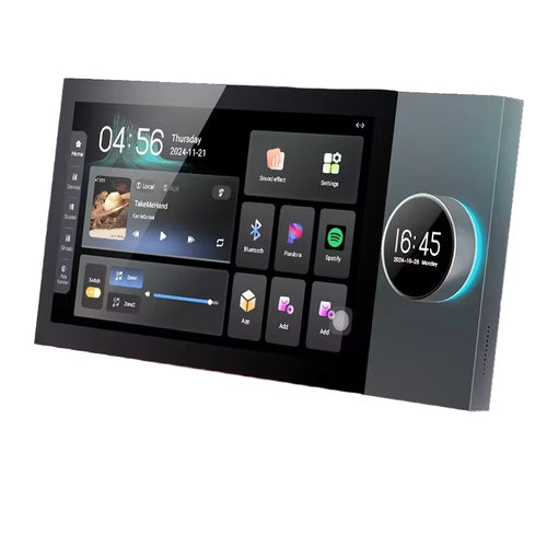 10-Inch IPS Screen Android Music Host Touch Screen Multi-Function Wall-Mounted Central Controller Two Zones Tuya Smart App Home