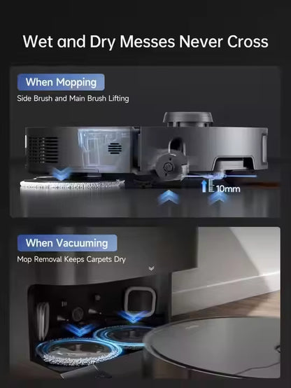 DREAME X50 Pro Robot Vacuum Cleaner 19500Pa Global Version Automatic Cleaning Self-Washing Mopping Hot Water Moping LDS Sweep