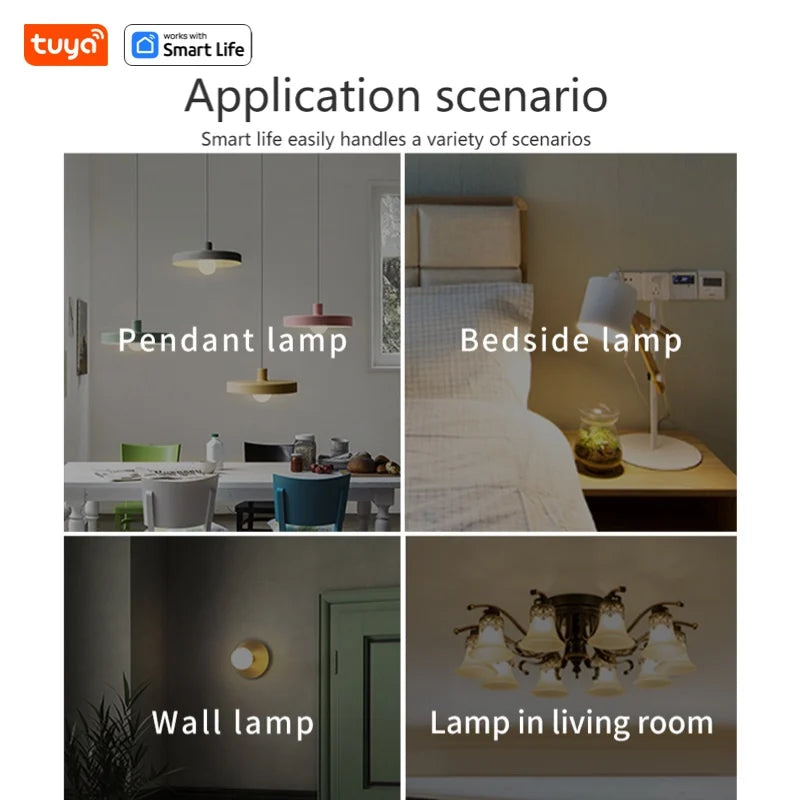 Tuya Bluetooth Smart LED Light Bulb E27 RGB 220V Smart Lamps for Livingroom Decoration Party Lighting Smart Life