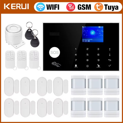 G30 Alarm System for Home WIFI GSM Security Alarm Panel with Temperature and Humidity Display Work Alexa Tuya Smart App