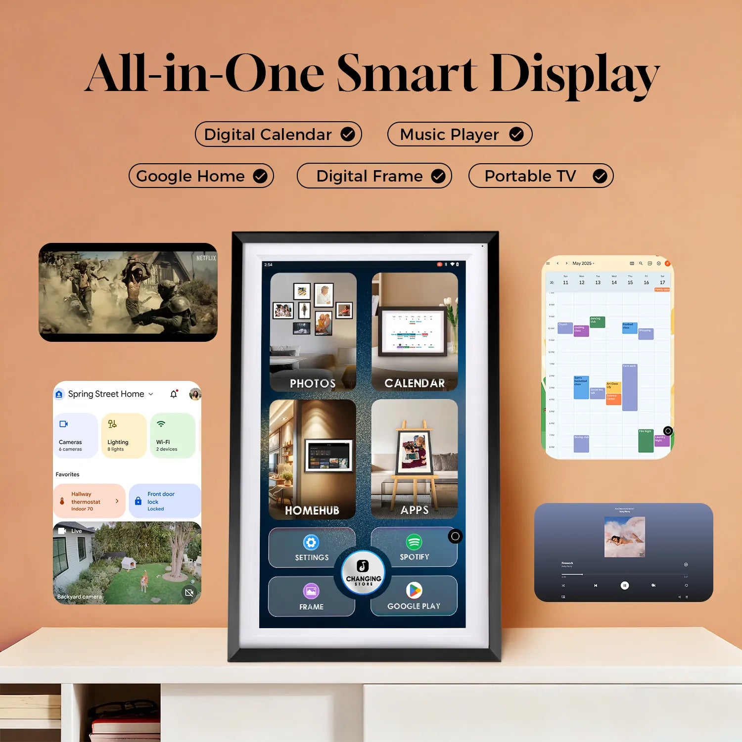 15.6" Smart Display F16S-White&Black