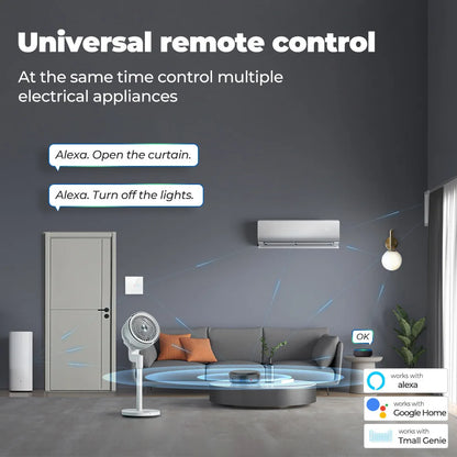 Tuya Wifi Smart Home IR RF Universal Remote Control App Voice Control Infrared Remote Controller for Alexa Google Home