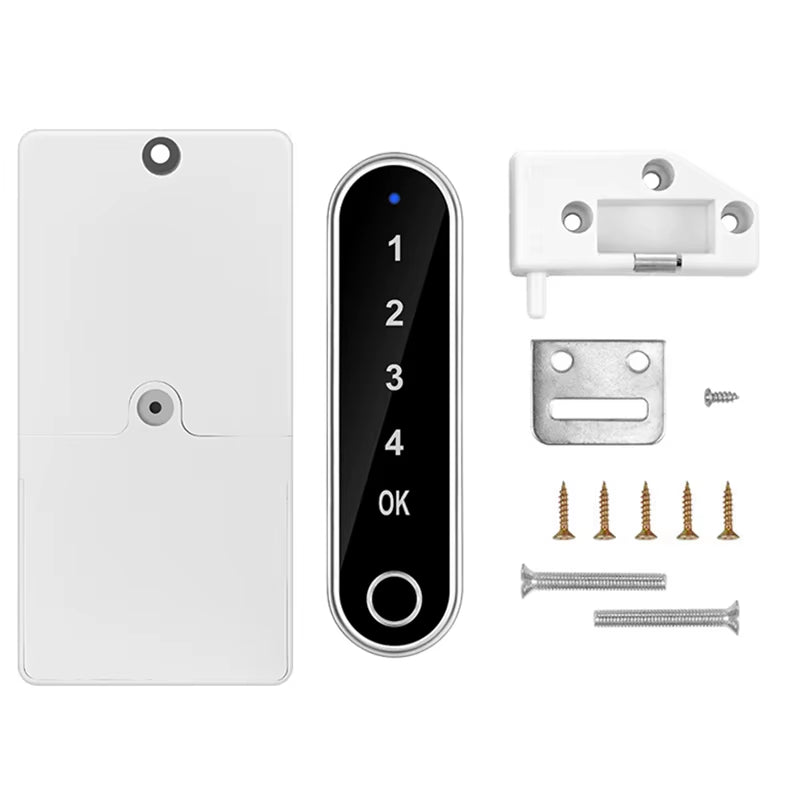 Fingerprint Smart Cabinet Lock Password Drawer Office File Smart Lock Digits Electronic Smart Door Lock AA Battery USB Backup