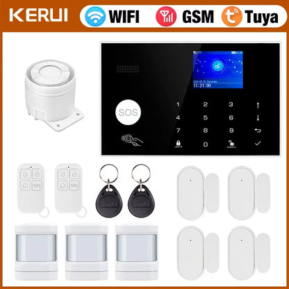G30 Alarm System for Home WIFI GSM Security Alarm Panel with Temperature and Humidity Display Work Alexa Tuya Smart App