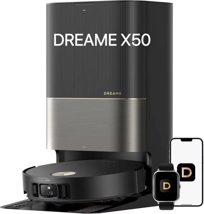 DREAME X50 Pro Robot Vacuum Cleaner 19500Pa Global Version Automatic Cleaning Self-Washing Mopping Hot Water Moping LDS Sweep