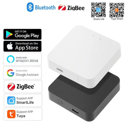Tuya Bluetooth Zigbee 3.0 Smart Gateway Hub Smart Life Home Bridge Wireless Multi Mode Gateway Mesh Work with Alexa Google Home