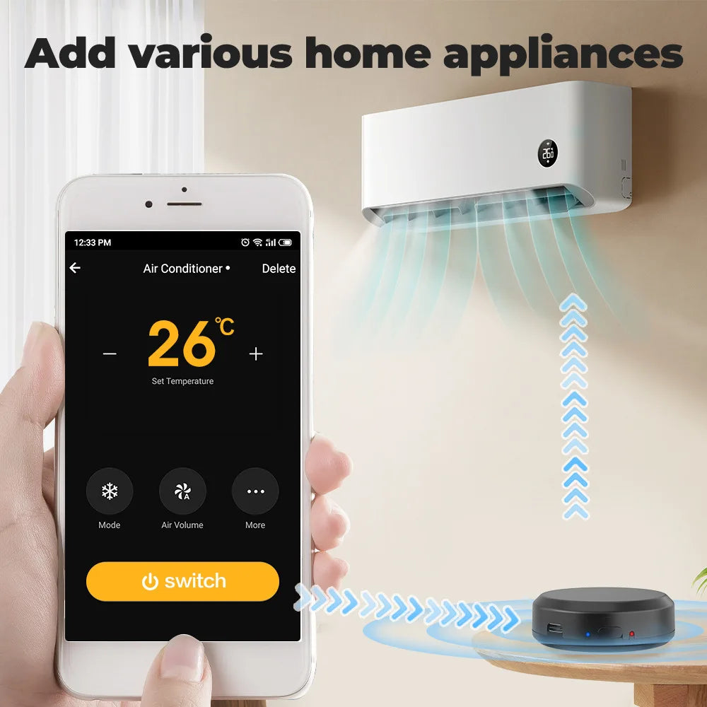 Tuya Wifi Smart Home IR RF Universal Remote Control App Voice Control Infrared Remote Controller for Alexa Google Home