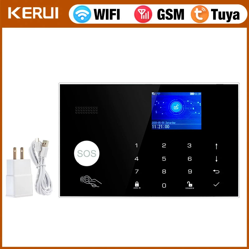 G30 Alarm System for Home WIFI GSM Security Alarm Panel with Temperature and Humidity Display Work Alexa Tuya Smart App