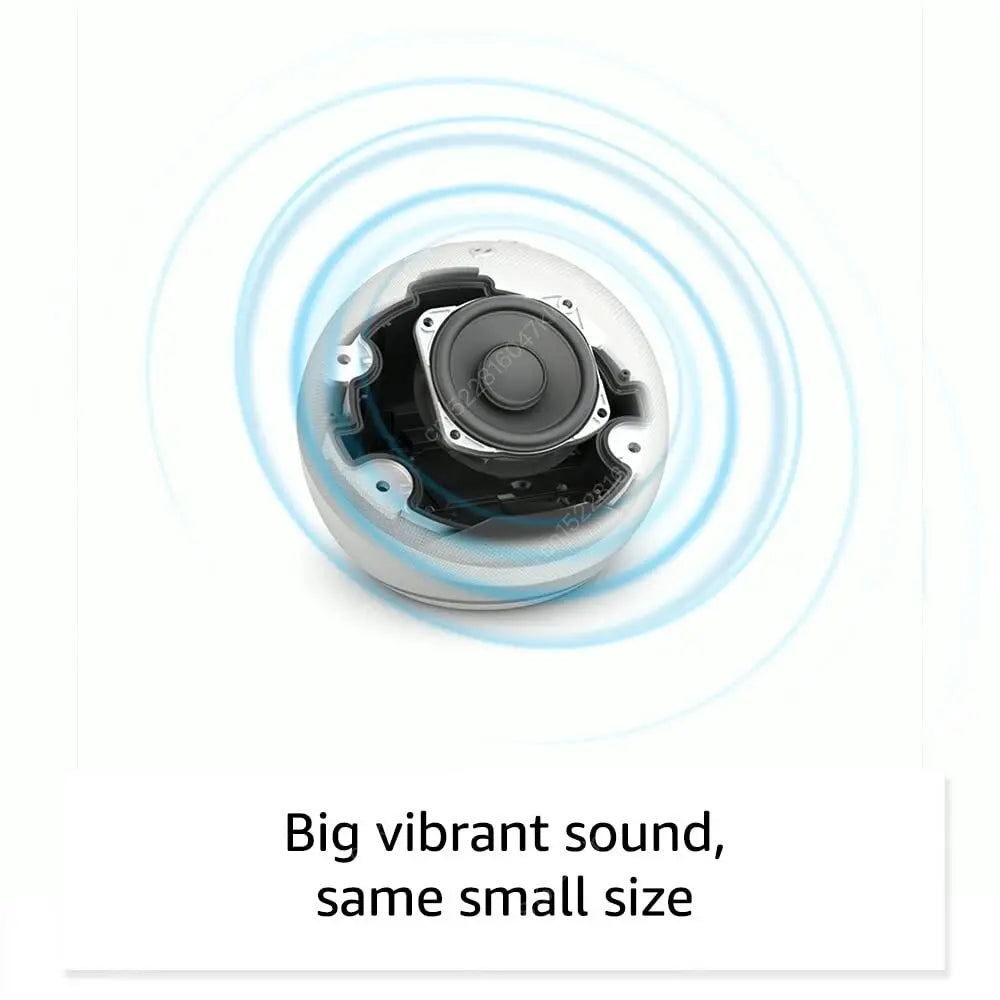 Original Alexa Echo Dot 5Th Generation Smart Mini Wifi Home BT Alexa Speaker Horn with Sound Control Voice Assistant and Clock