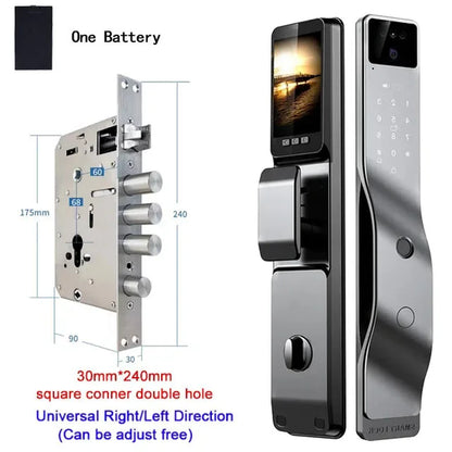 Tuya App Smart Lock Household Anti-Theft Door Fingerprint Lock with Camera Password Lock Large Door Lock