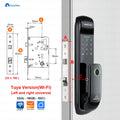 Electronic Lock for Tuya Smart Lock with Biometric Fingerprint Lock 5-In-1 Keyless Entry Digit Lock with Code