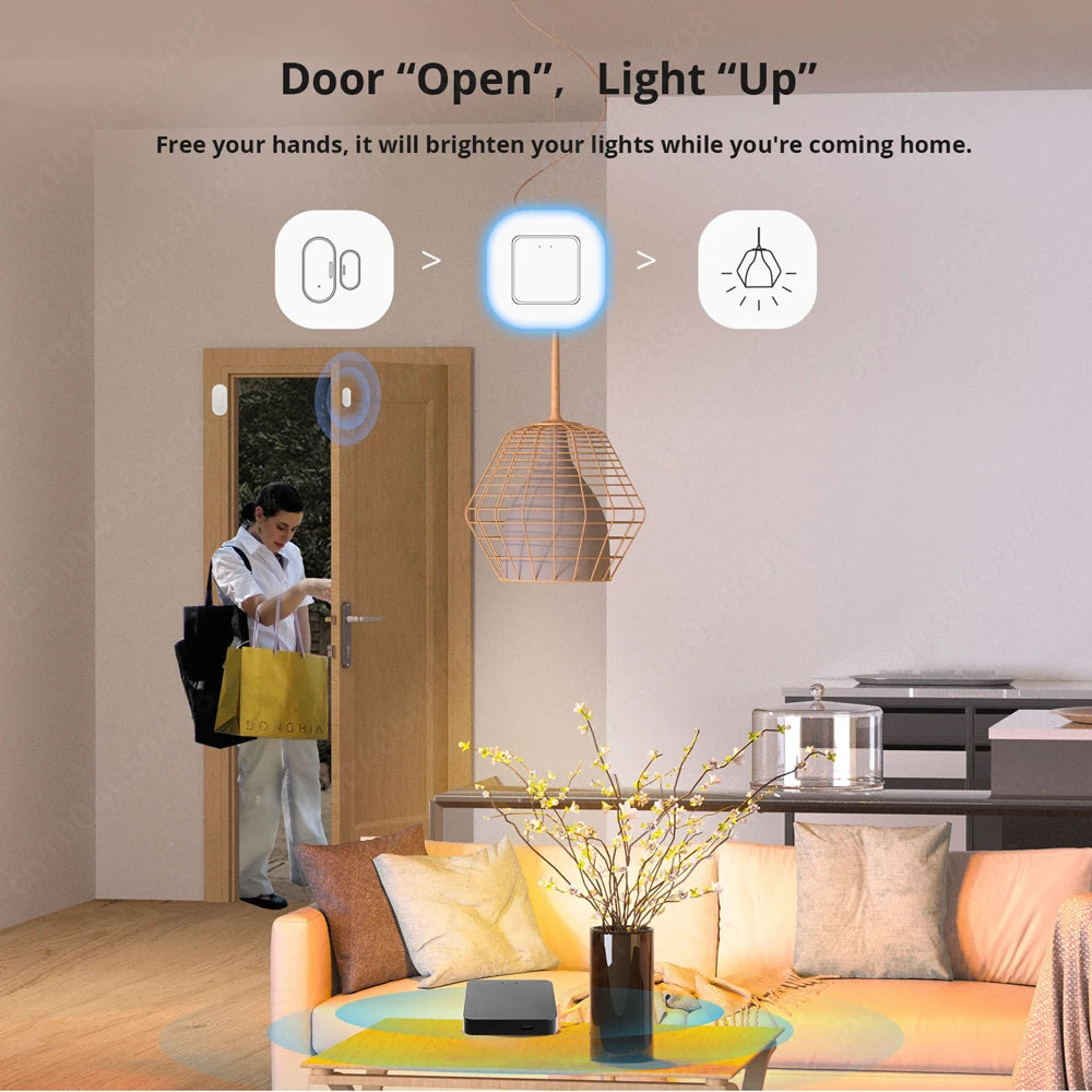 Tuya Bluetooth Zigbee 3.0 Smart Gateway Hub Smart Life Home Bridge Wireless Multi Mode Gateway Mesh Work with Alexa Google Home