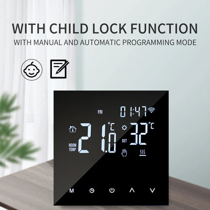 Tuya Smart Home Wifi Heating Thermostat Warm Underfloor Regulator 220V Electric/Water Gas Boiler Temperature Controller Alexa