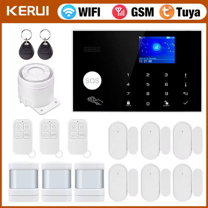 G30 Alarm System for Home WIFI GSM Security Alarm Panel with Temperature and Humidity Display Work Alexa Tuya Smart App