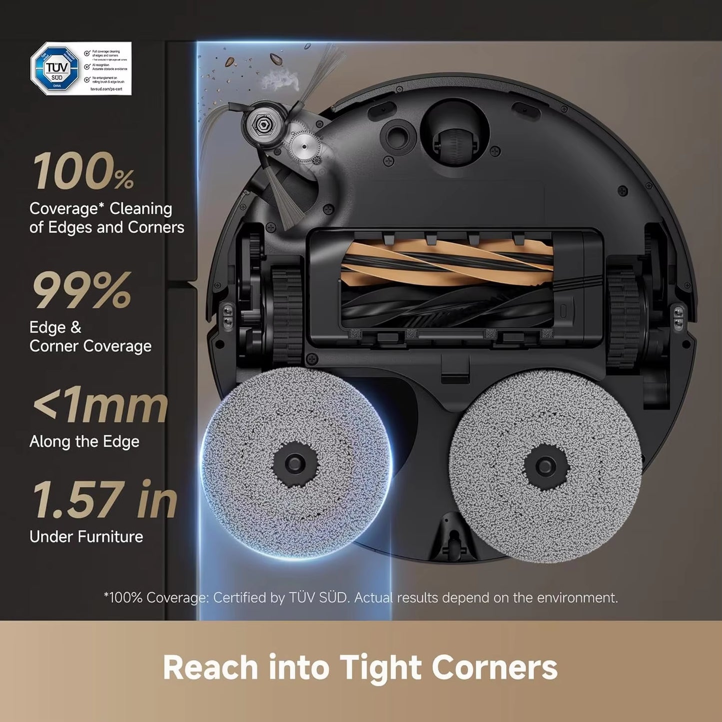 DREAME X50 Pro Robot Vacuum Cleaner 19500Pa Global Version Automatic Cleaning Self-Washing Mopping Hot Water Moping LDS Sweep