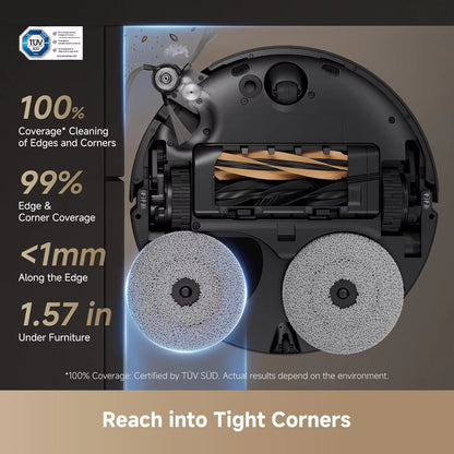 DREAME X50 Pro Robot Vacuum Cleaner 19500Pa Global Version Automatic Cleaning Self-Washing Mopping Hot Water Moping LDS Sweep