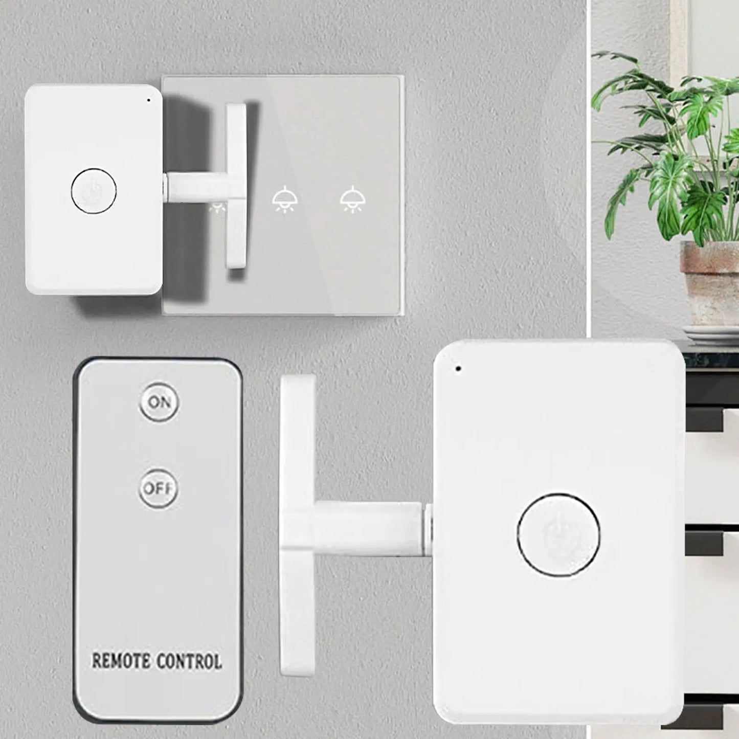 Smart Home Button Wireless Smart Buttons No Wiring Required 10 Meters Remote Control Light Dimmer Home Automation System