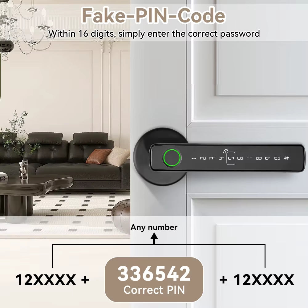 Tuya Smart Bluetooth Fingerprint Recognition Door Lock Smart Life Control Home Automation Smart Door Lock System