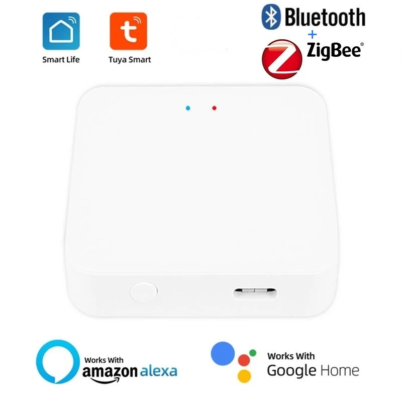 Tuya Bluetooth Zigbee 3.0 Smart Gateway Hub Smart Life Home Bridge Wireless Multi Mode Gateway Mesh Work with Alexa Google Home