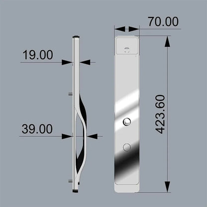 Tuya App Smart Lock Household Anti-Theft Door Fingerprint Lock with Camera Password Lock Large Door Lock