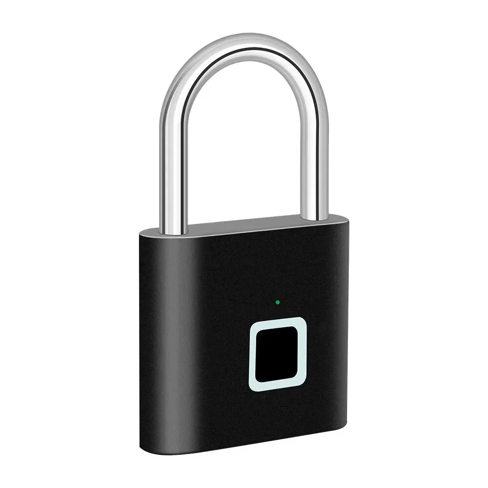 IP66 Waterproof Fingerprint Smart Lock Padlock Door Lock Keyless USB Charging Portable