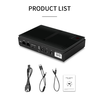 Dc1018P UPS for Router Mini UPS Uninterrupted Power Supply Dc1018P 10400Mah Lithium Ion Backup Battery
