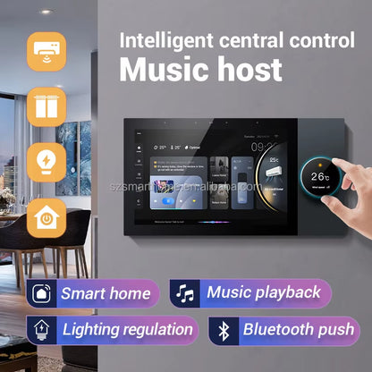 Tuya 7 Inch Central Control Panel Smart Home Tuya Zigbee Gateway Smart Home Control Panel with Voice Control Home Automation