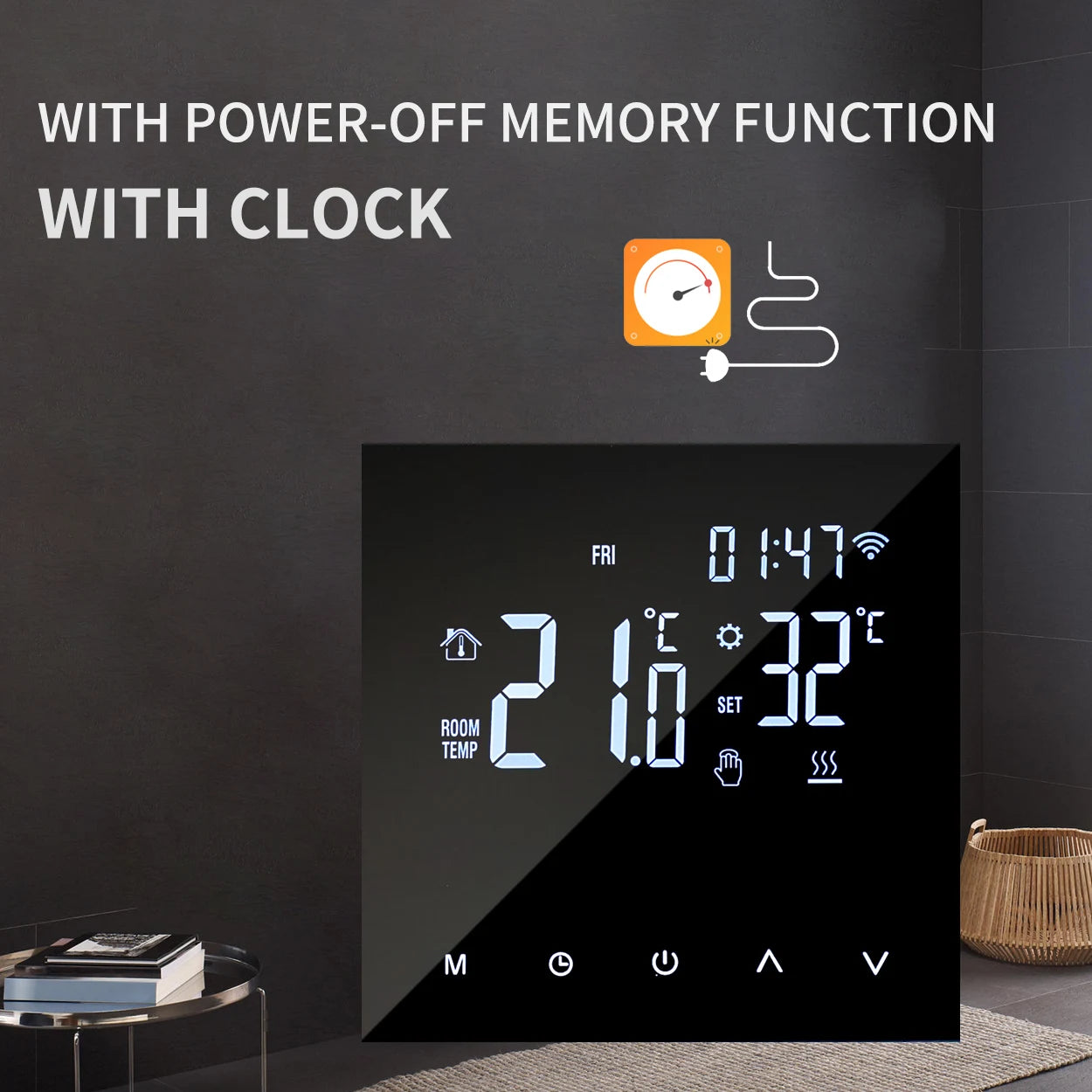 Tuya Smart Home Wifi Heating Thermostat Warm Underfloor Regulator 220V Electric/Water Gas Boiler Temperature Controller Alexa
